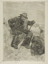 The Exhausted Ragpicker, 1880, Jean François Raffaëlli, French, 1850-1924, France, Etching,