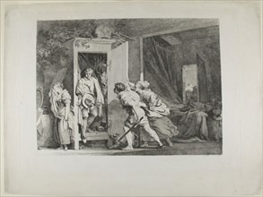 The Armoire, 1778, Jean Honoré Fragonard, French, 1732-1806, France, Etching on ivory laid paper,