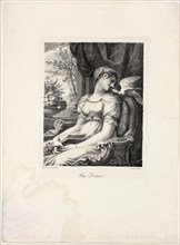 Une Lecture, 1822, Pierre-Paul Prud’hon, French, 1758-1823, France, Lithograph in black on paper,