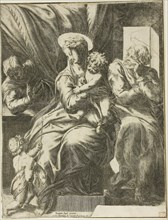 The Holy Family, 1568, Orazio de Santis (Italian, 1530-1584), after Pompeo dell’Aquila (Italian,