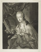 Madame Du Barry, c. 1771, Jean-Baptiste-André Gautier D’Agoty, French, 1740-1786, France, Mezzotint