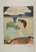 The Lamp, 1890–91, Mary Cassatt (American, 1844-1926), printed with Leroy (French, active