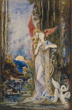L’Inspiration, c. 1893, Gustave Moreau, French, 1826-1898, France, Watercolor and gouache, with pen