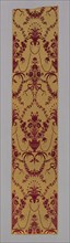 Panel (Formerly Used as a Wallcovering), 1775/85, Italy, Genoa, Italy, Silk and gilt-metal-strip,