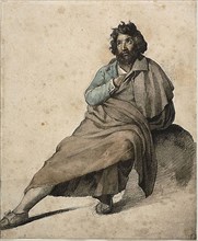 Seated Italian Peasant, 1816/1817, Jean Louis André Théodore Géricault, French, 1791-1824, France,