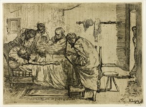 The Truth in the Case of Mr. Waldemar, 1861, Alphonse Legros, French, 1837-1911, France, Etching