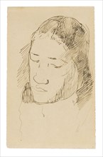 Head of a Tahitian Woman (recto), Sketches of Anatomical Details (verso), 1891/93, Paul Gauguin,