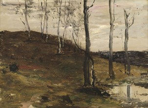 Hillside with Trees, 1872/78, William Morris Hunt, American, 1824–1879, Boston, Oil on canvas, 30.6