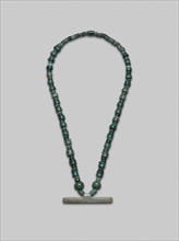 Beaded Necklace with Bar Pendant, A.D. 300/700, Nicoya, Nicoya, Guanacaste province, Costa Rica,