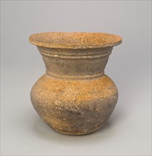 Globular Jar with Trumpet-Shaped Mouth, Three Kingdoms period (57 B.C.–A.D. 668), Gaya Federation