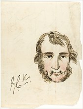Self-Portrait, n.d., George Cruikshank, English, 1792-1878, England, Pen and brown ink and brush