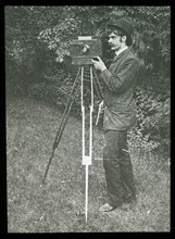 Self-Portrait with camera, tripod and pistol, 1886, Alfred Stieglitz, American, 1864–1946, United