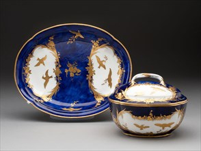 Sugar Bowl and Stand, c. 1753, Vincennes Porcelain Manufactory, French, founded 1740 (known as