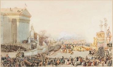 The Translation of the Ashes of Napoleon: 15 December, 1840, c. 1842, Eugène L. Lami, French,
