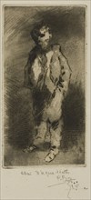 A Young Street Urchin, 1874, Félix Hilaire Buhot, French, 1847-1898, France, Etching, drypoint and