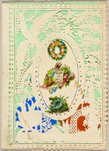 Forget Me Not (valentine), 1850/59, George Meek, English, 19th century, England, Collaged elements