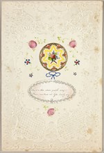 Love is a Star (Valentine), c. 1840, Unknown Artist, American or English, 19th century, United