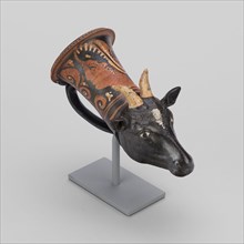 Rhyton (Drinking Vessel) in Shape of Sheep’s Head, about 320/310 BC, Attributed to the Painter of