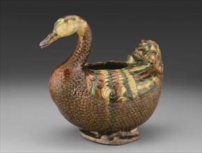 Vessel in Form of a Mandarin Duck or Wild Goose, Tang dynasty (618–907 A.D.), first half of 8th
