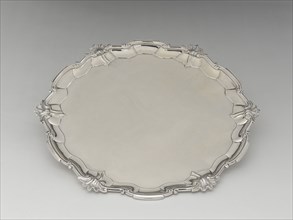 Salver, 1755/65, Designed by Myer Myers, American, 1723–1795, New York, New York City, Silver, 3.8