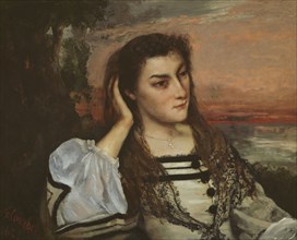 Rêverie (Portrait of Gabrielle Borreau), 1862, Gustave Courbet, French, 1819-1877, France, Oil on