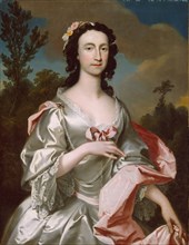 Mrs. Freeman Flower, 1747, Joseph Highmore, British, 1692-1780, England, Oil on canvas, 36 × 28 in.