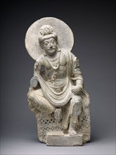Pensive Bodhisattva, Kushan period, 2nd/3rd century, Pakistan, Ancient region of Gandhara,