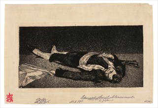 Dead Toreador, 1867–68, Édouard Manet, French, 1832-1883, France, Etching, aquatint, and drypoint