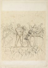 The Side Show (La Parade), 1865/67, Honoré Victorin Daumier, French, 1808-1879, France, Pen and