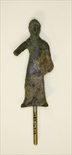 Statuette of a Woman, 4th century BC, Etruscan, Etruria, Bronze, 6.25 × 3 × 1 cm (2 10/16 × 1 1/8 ×