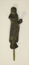 Statuette of a Priest, 3rd century BC, Etruscan, Etruria, Bronze, 9 × 3 × 2 cm (3 1/2 × 1 1/8 × 3/4
