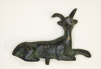 Statuette of a Goat, 5th century BC, Etruscan, Etruria, Bronze, 3.5 × 5 × 1 cm (1 3/8 × 2 × 3/8 in