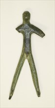 Statuette of a Male Figure, 5th century BC, Italian, Umbria, Umbria, Bronze, 7 × 2.5 × .5 cm (2 3/4