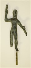 Statuette of Herakles, 4th/3rd century BC, Etruscan, Etruria, Bronze, 13.7 × 5.1 × 4.1 cm (5 3/8 ×