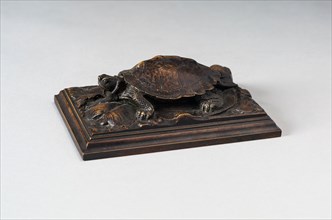 Turtle, c. 1820, Antoine Louis Barye, French, 1795-1875, France, Bronze, 4.4 × 13.3 × 9.2 cm (1 3/4