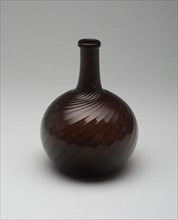 Bottle, 1835/45, American, 19th century, Probably Ohio, Midwest, Pattern-molded blown glass, 15.9 ×