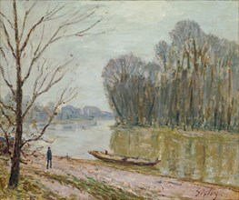 The Loire, 1896, Alfred Sisley, French, 1839-1899, France, Oil on canvas, 18 3/16 × 21 3/4 in. (46