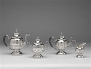 Tea and Coffee Service, 1809/12, Jean-Simon Chaudron, American, born France, 1758–1846, Anthony