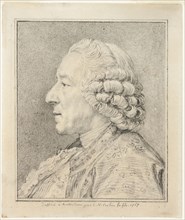 Bust of a Man in Profile to the Left, 1767, Charles-Nicholas Cochin the younger, French, 1715-1790,