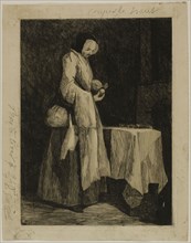 Meal for a Convalescent, 1862, Jules de Goncourt (French, 1830-1870), after Jean Baptiste Siméon
