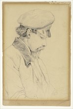 Profile Portrait of a Man Wearing a Cap, n.d., Unknown artist, German, 19th century, Germany,