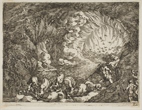 Apocalyptic Vision with Sea Gods, n.d., Johann Wilhelm Baur, German, 1607-1642, Germany, Etching on