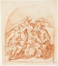 Allegorical Figure of Summer Flanked by Pomona and Ceres, c. 1630, Possibly Pierre Brèbiette