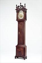 Tall Case Clock, 1765/75, Works by John Wood Jr., American, 1736–1793, Philadelphia, Mahogany and