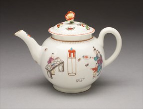Teapot, c. 1760, Worcester Porcelain Factory, Worcester, England, founded 1751, Worcester,