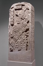 Stela, A.D. 702, Late Classic Maya, Vicinity of Calakmul, Campeche or Quintana Roo, Mexico,