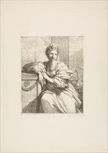 Juno and the Peacock, 1770, Angelica Kauffmann, Swiss, 1741-1807, Switzerland, Etching on paper,