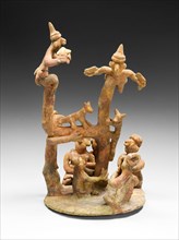 Model of a Tree-Climbing Ritual, A.D. 100/800, Nayarit, Ixtlán del Río, Nayarit, Mexico, Nayarit