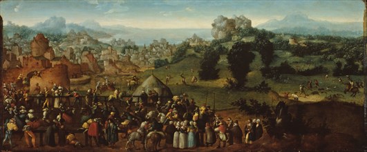 Landscape with Tournament and Hunters, 1519/20, Jan van Scorel, Netherlandish, 1495-1562,
