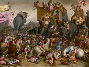The Battle of Zama, after 1567, After Cornelis Cort, Netherlandish, c. 1533–before April 22, 1578,